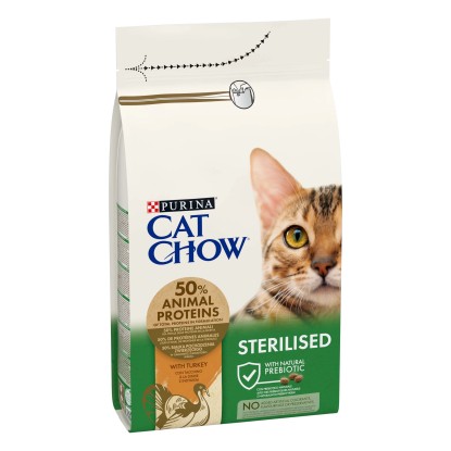 Cibo secco per gatti Purina® CAT CHOW® Sterilised Tacchino 1,5 kg Cibo secco per gatti Purina® CAT CHOW® Sterilised Tacchino 1,5 kg