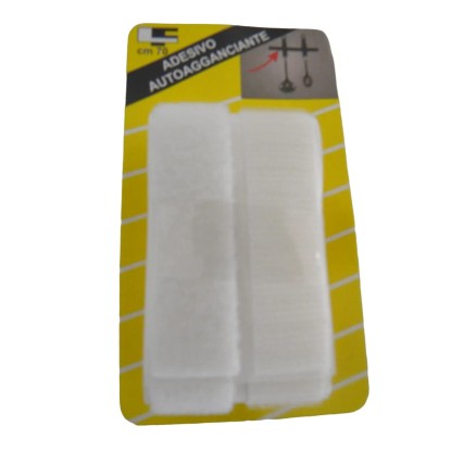 Nastro adesivo velcro maschio/femmina 20x700 mm bianco Nastro adesivo velcro maschio/femmina 20x700 mm bianco