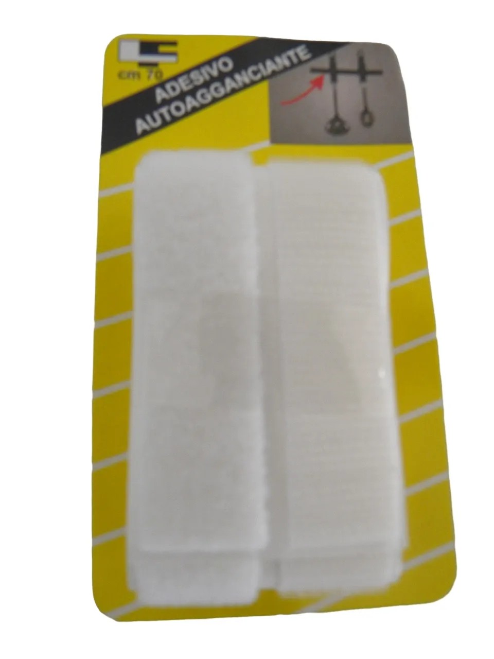 Nastro adesivo velcro maschio/femmina 20x700 mm bianco Nastro adesivo velcro maschio/femmina 20x700 mm bianco