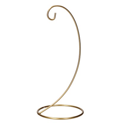 Supporto in metallo porta pallina di natale oro Ø11xh25 cm Supporto in metallo porta pallina di natale oro Ø11xh25 cm
