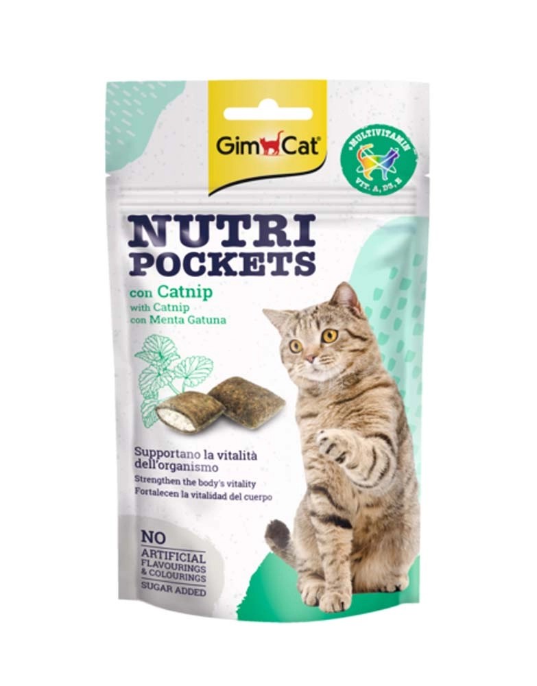 Snack per gatti Gimcat Nutripocket con erba gatta 60 g Snack per gatti Gimcat Nutripocket con erba gatta 60 g