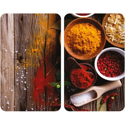 Coprifornelli in vetro Universal Spezie 30x52 cm 2 pz Coprifornelli in vetro Universal Spezie 30x52 cm 2 pz