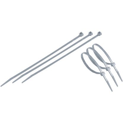 Fascette multiuso in plastica 20 cm grigio, 50 pz Fascette multiuso in plastica 20 cm grigio, 50 pz