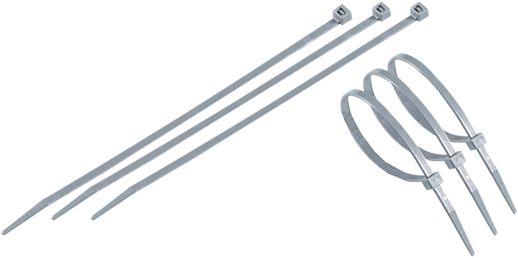 Fascette multiuso in plastica 20 cm grigio, 50 pz Fascette multiuso in plastica 20 cm grigio, 50 pz