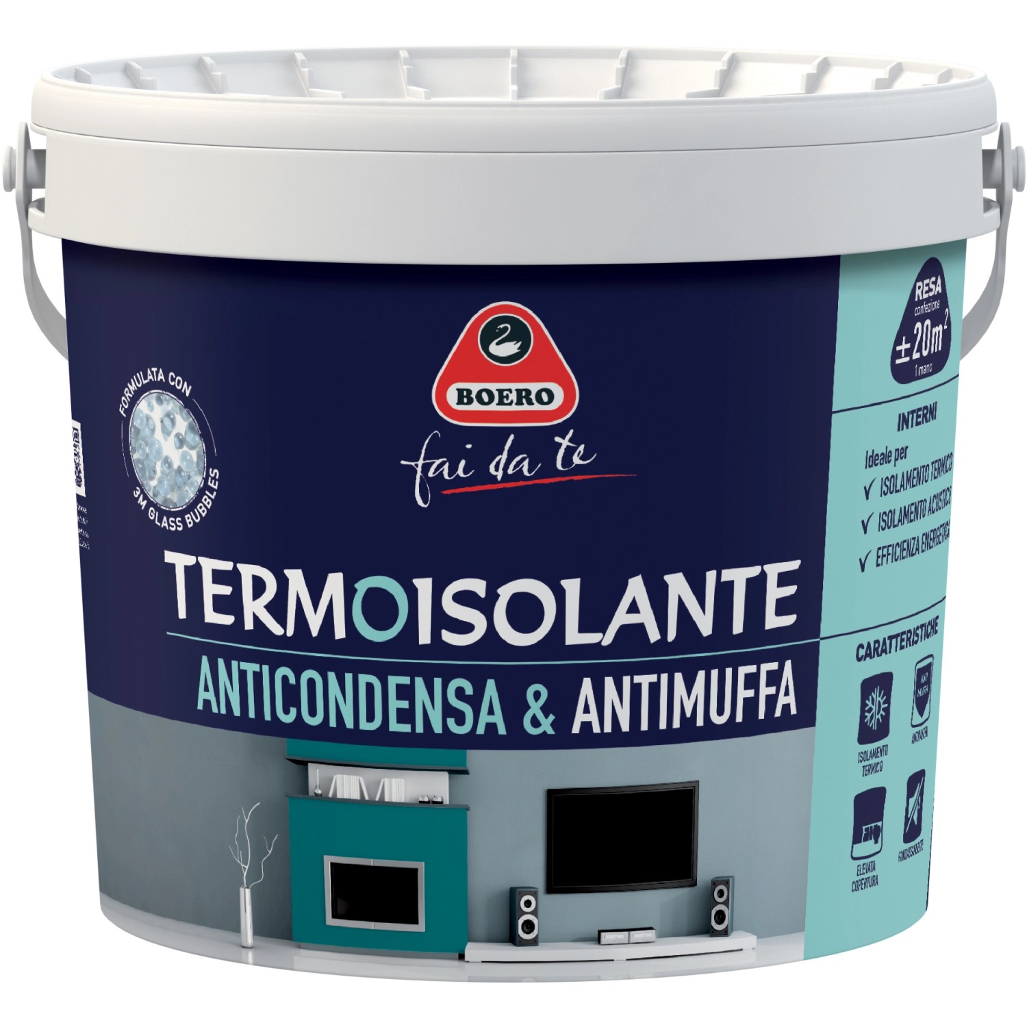 Idropittura Termoisolante Boero Fai Da Te Bianco 4 L OBI