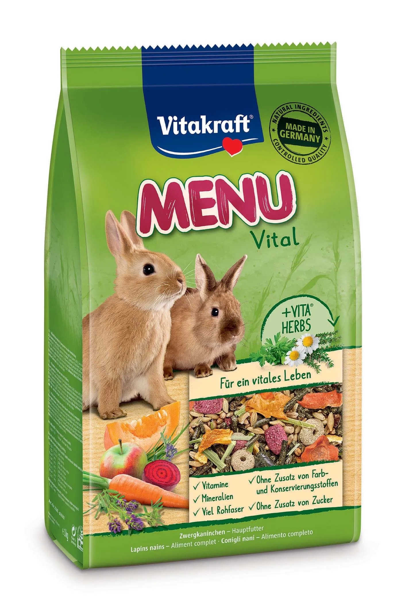 Mangime per conigli Vitakraft Menu 1 kg Mangime per conigli Vitakraft Menu 1 kg