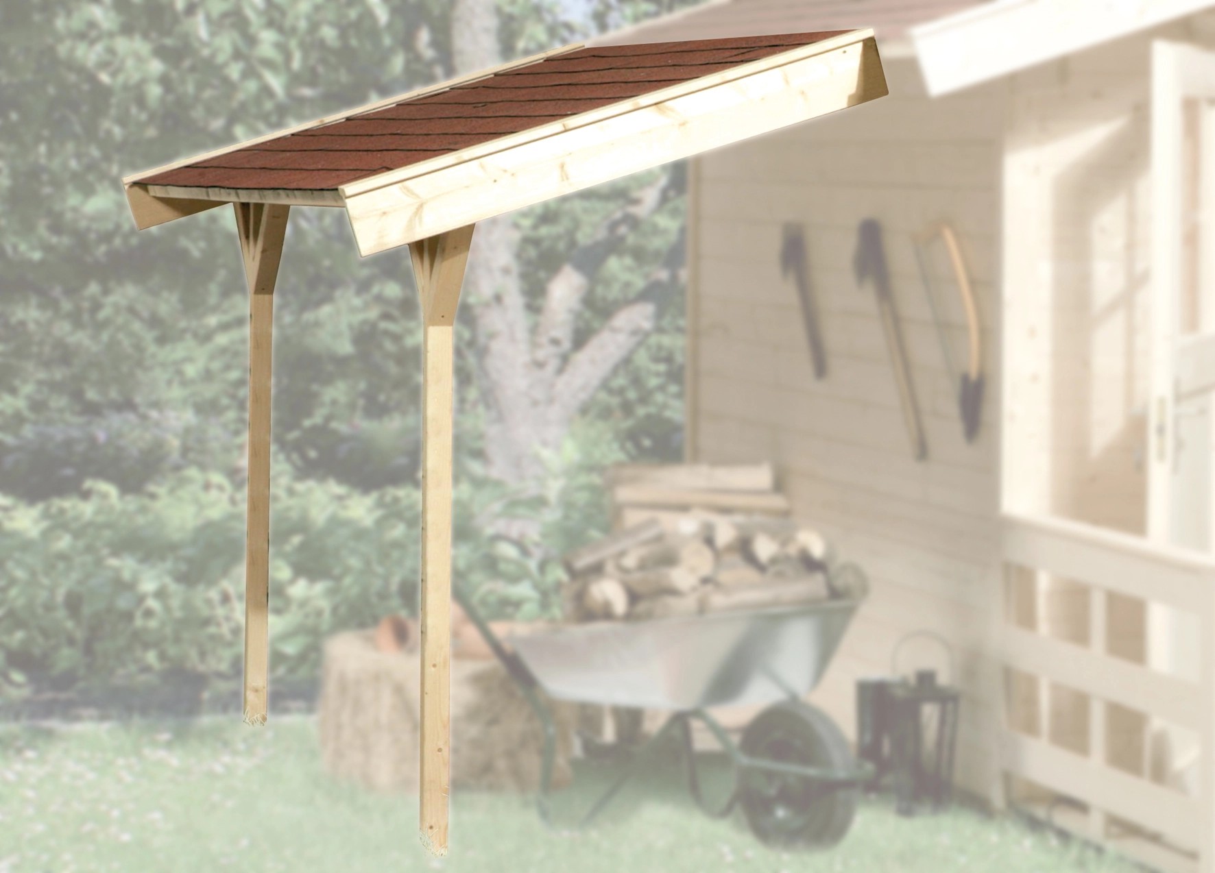 Tetto a doppia falda Weka tipo 1 naturale 120x230 cm Tetto a doppia falda Weka tipo 1 naturale 120x230 cm