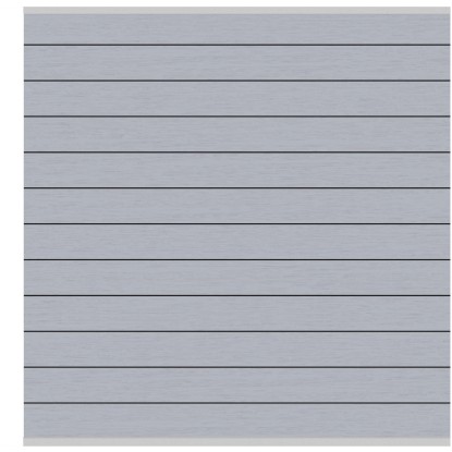 Elemento per recinzione frangivista System WPC argento 178x183 cm Elemento per recinzione frangivista System WPC argento 178x183 cm