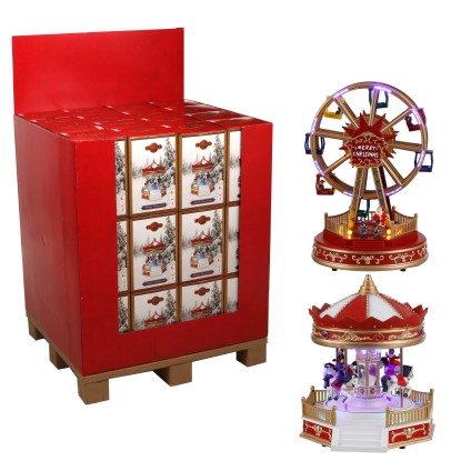 Mercatini di Natale LED modelli assortiti 21x19x28 cm Mercatini di Natale LED modelli assortiti 21x19x28 cm