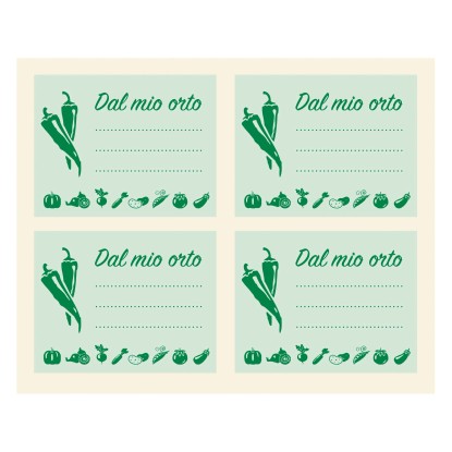 Etichette adesiva orto 100 pz Etichette adesiva orto 100 pz