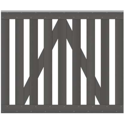 Cancello recinzione Raja WPC antracite 101,5x85 cm Cancello recinzione Raja WPC antracite 101,5x85 cm