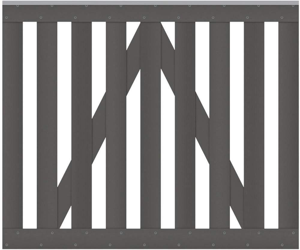 Cancello recinzione Raja WPC antracite 101,5x85 cm Cancello recinzione Raja WPC antracite 101,5x85 cm