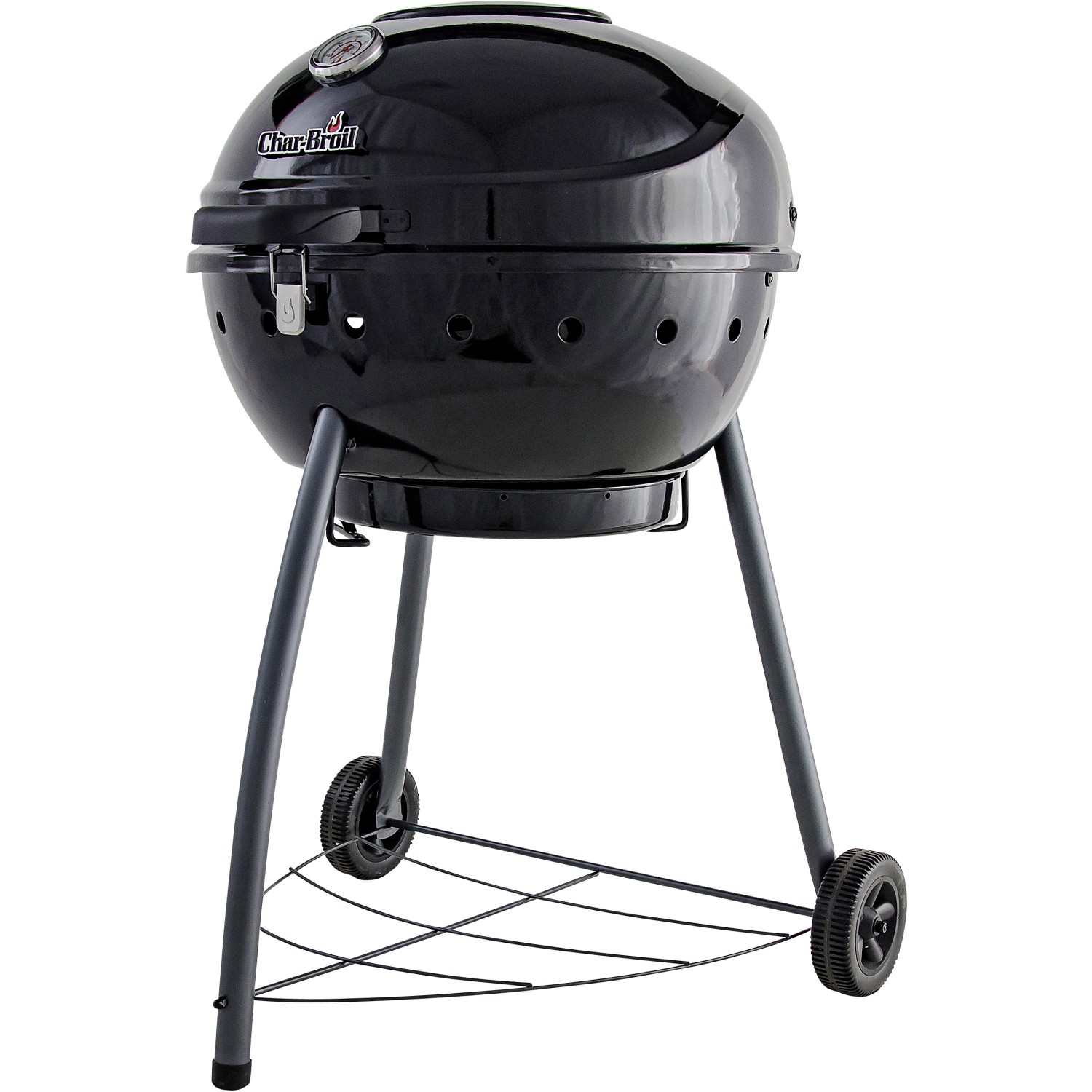 Barbecue a carbonella Char-Broil Kettleman nero con coperchio Barbecue a carbonella Char-Broil Kettleman nero con coperchio