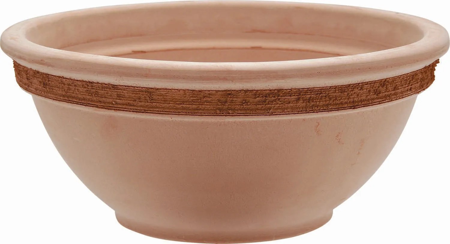 Ciotola in terracotta bordata graffiata ø 21 cm Ciotola in terracotta bordata graffiata ø 21 cm