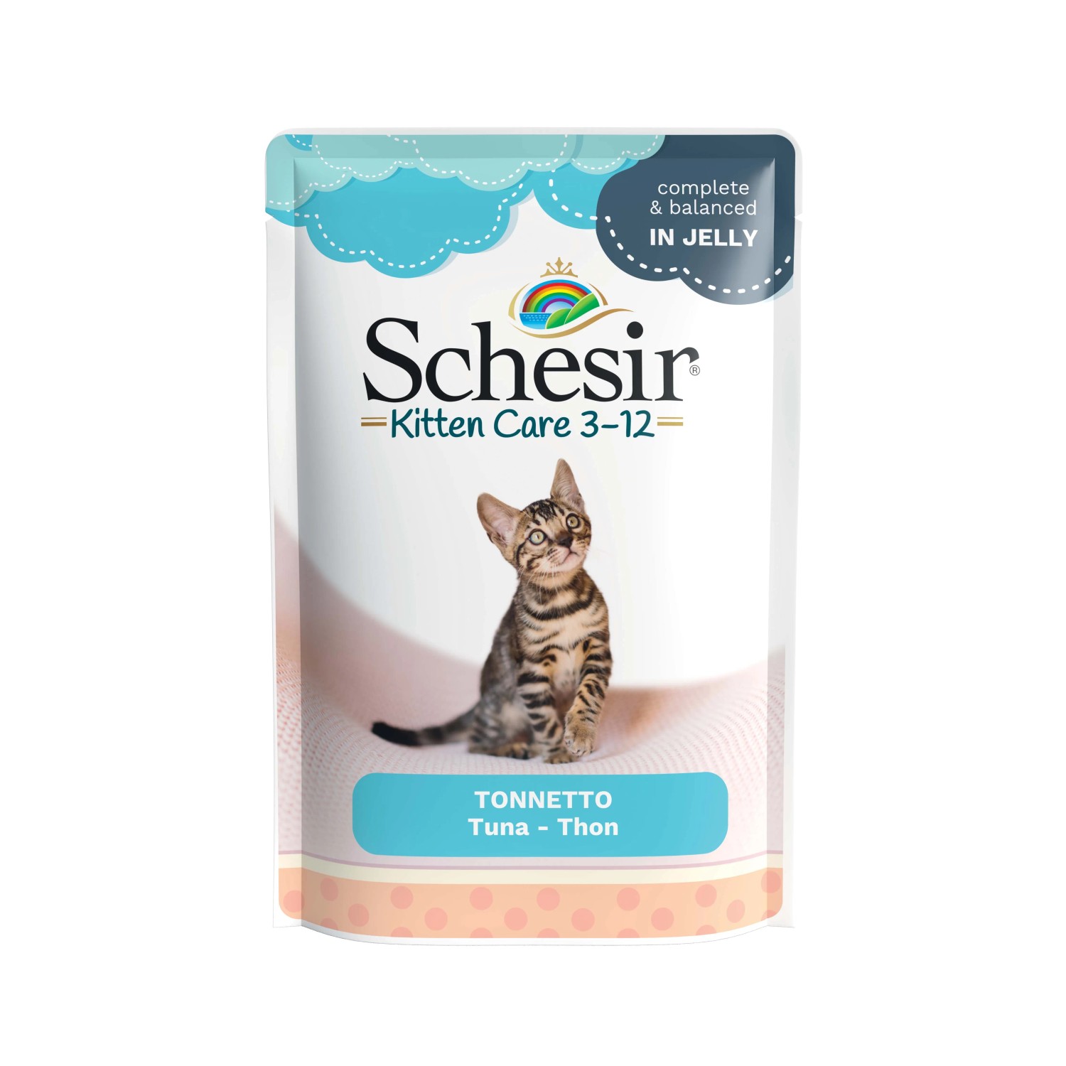 Cibo umido per gatto Schesir Kitten Tonnetto busta 85 g Cibo umido per gatto Schesir Kitten Tonnetto busta 85 g