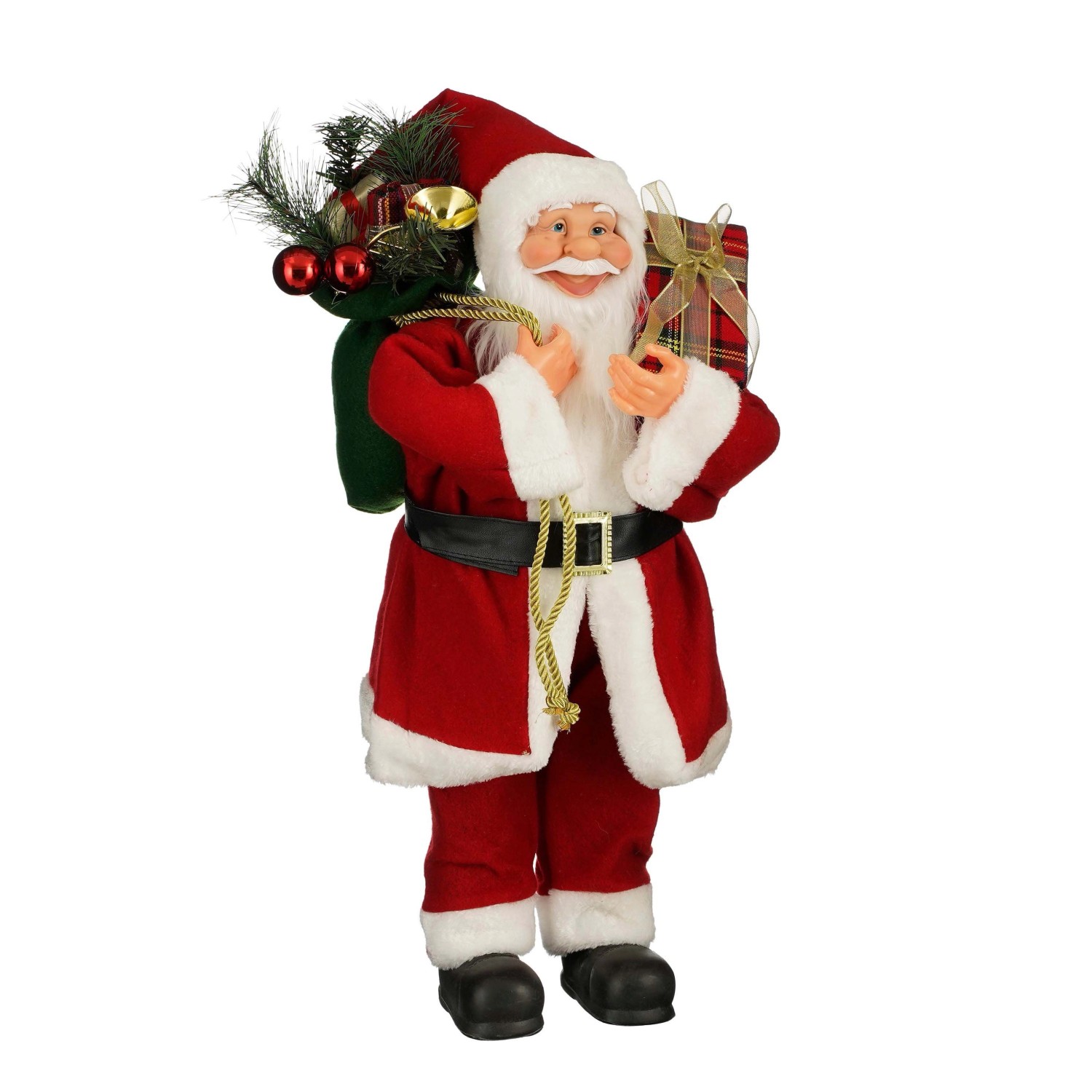 Babbo Natale in poliestere H 60 cm rosso Babbo Natale in poliestere H 60 cm rosso