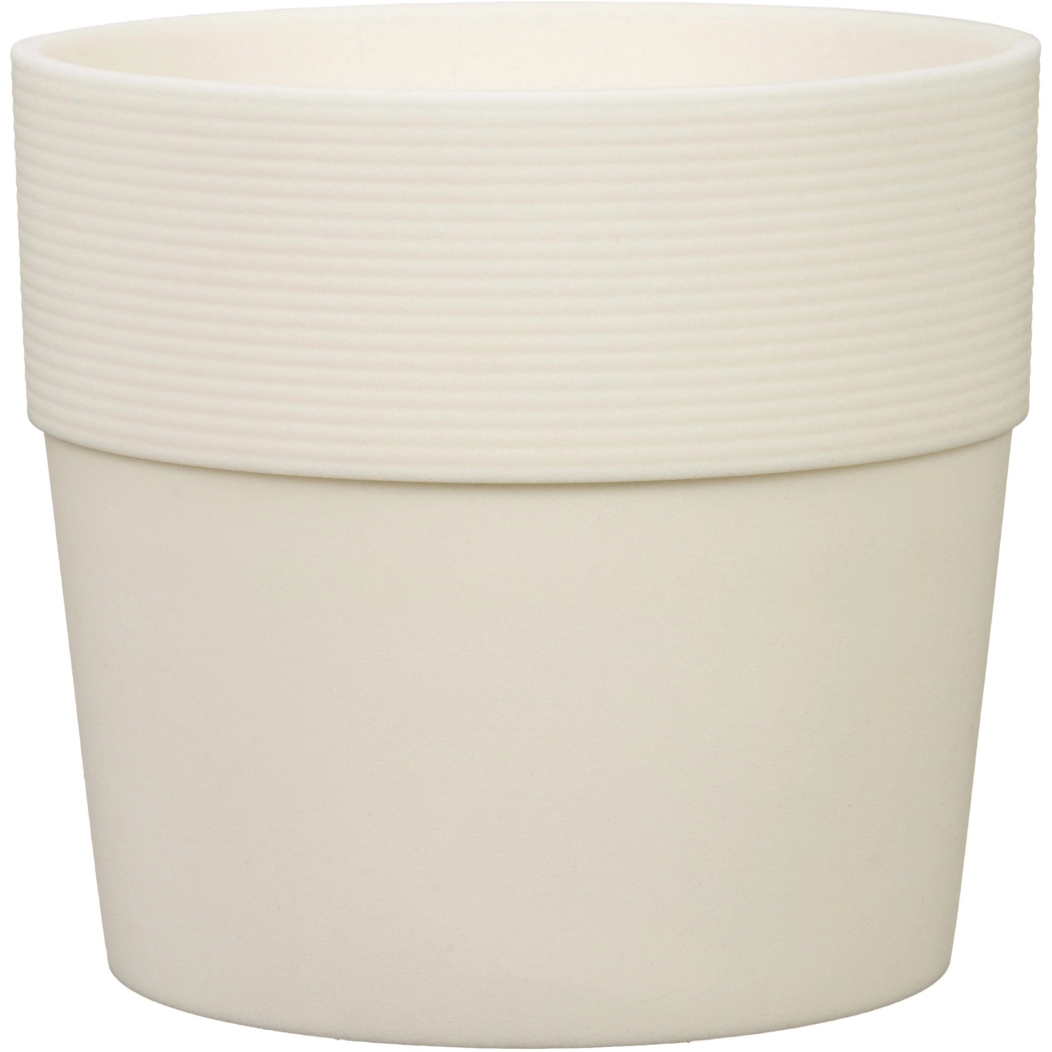 Coprivaso in plastica Groove Ø 28,5 cm avorio Coprivaso in plastica Groove Ø 28,5 cm avorio