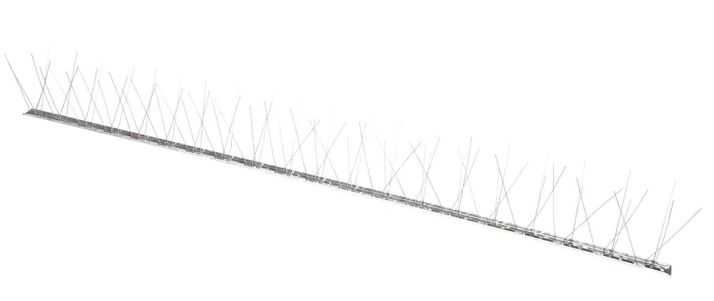 Dissuasore per volatili inox per allontare i volatili 80 punte 1 mt Dissuasore per volatili inox per allontare i volatili 80 punte 1 mt