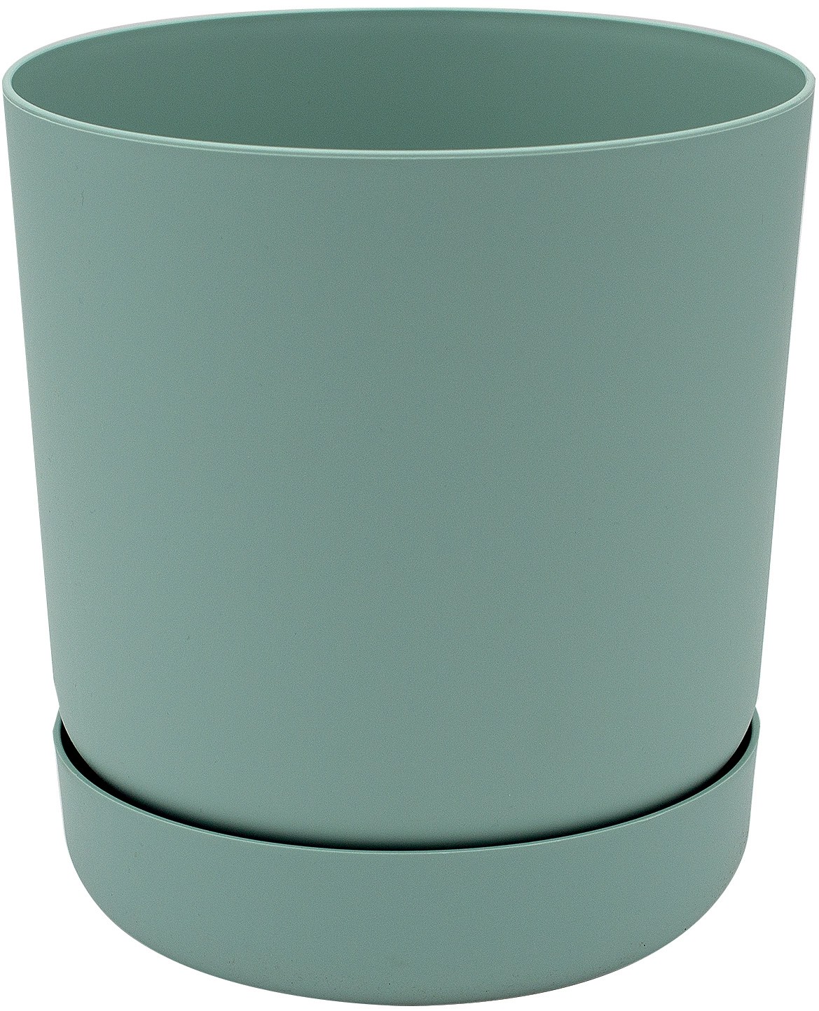 Vaso per piante Santina in palstica con sottovaso ø 15 cm menta Vaso per piante Santina in palstica con sottovaso ø 15 cm menta
