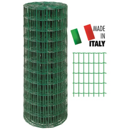 Rete elettrosaldata zincata plastificata 25x1,2 m verde Rete elettrosaldata zincata plastificata 25x1,2 m verde