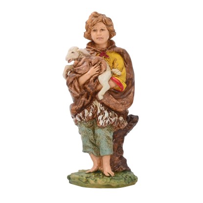 Pastore con pecora per presepe in pvc 12 cm Pastore con pecora per presepe in pvc 12 cm