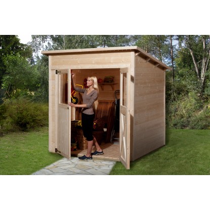 Casetta da giardino in legno Weka naturale 254x194 cm Casetta da giardino in legno Weka naturale 254x194 cm