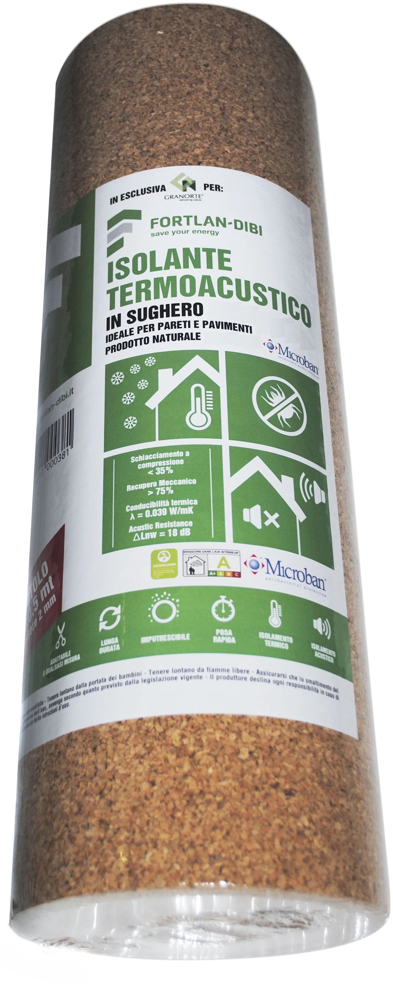 Rotolo Di Sughero Supercompresso 10x0 5 M X 2 Mm OBI