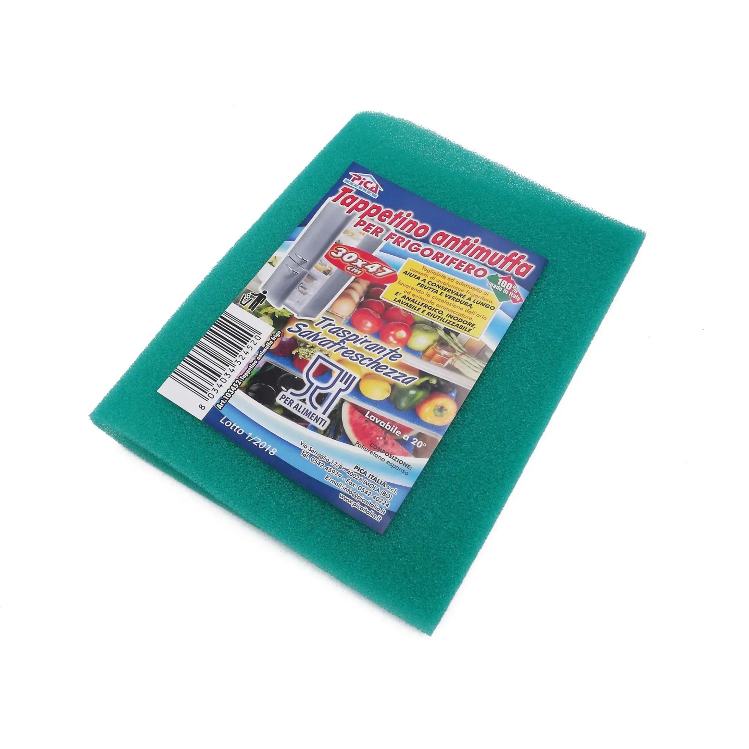 Tappetino antimuffa frigorifero 30x47 cm colori assortiti Tappetino antimuffa frigorifero 30x47 cm colori assortiti