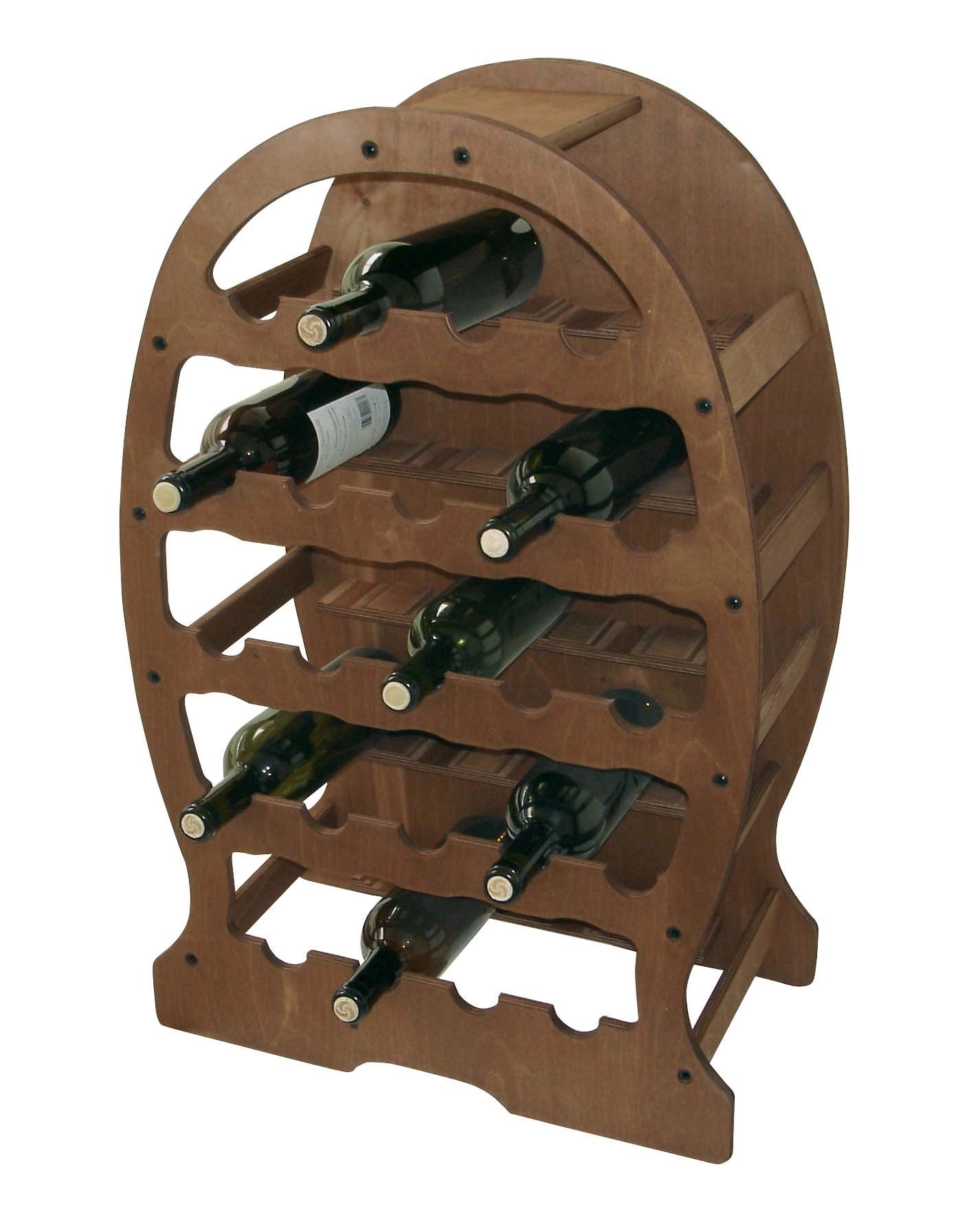 Cantinetta per bottiglie in legno Botticella 23 posti Cantinetta per bottiglie in legno Botticella 23 posti