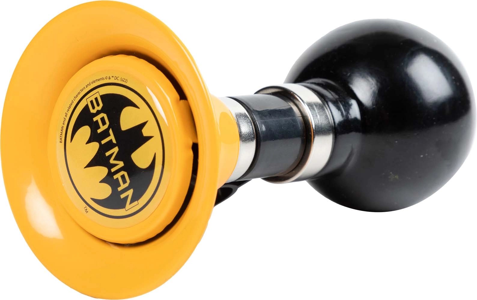 Trombetta bici Batman nera e gialla Trombetta bici Batman nera e gialla