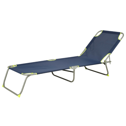 Lettino prendisole pieghevole acciaio e textilene 185x55 cm H 24 cm Lettino prendisole pieghevole acciaio e textilene 185x55 cm H 24 cm