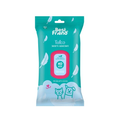 Salviette igienizzanti per cani e gatti Talco Salviette igienizzanti per cani e gatti Talco