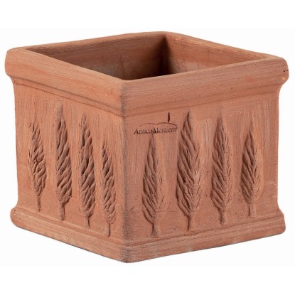 Vaso per piante in terracotta cipressi 16x18x18 cm Vaso per piante in terracotta cipressi 16x18x18 cm