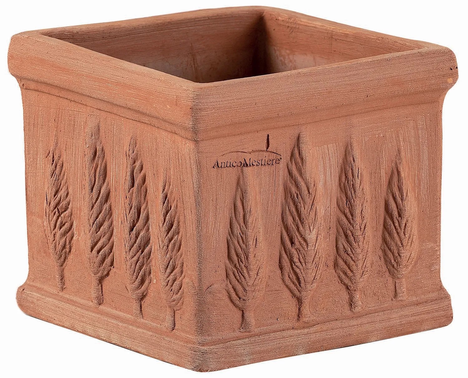 Vaso per piante in terracotta cipressi 16x18x18 cm Vaso per piante in terracotta cipressi 16x18x18 cm