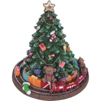 Carillon Vincent albero di Natale in poliresina verde 14.8x14.8x15 cm Carillon Vincent albero di Natale in poliresina verde 14.8x14.8x15 cm