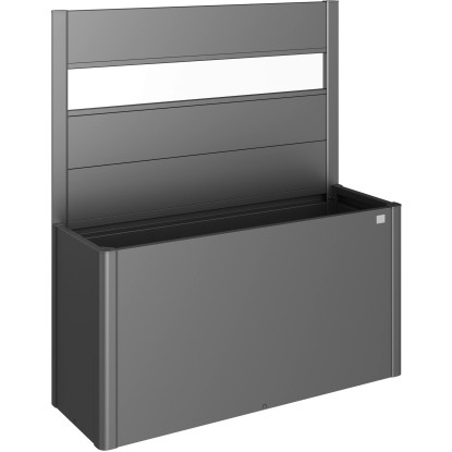 Fioriera frangivista Belvedere Biohort con vetro acrilico 150 cm Grigio sc met Fioriera frangivista Belvedere Biohort con vetro acrilico 150 cm Grigio sc met
