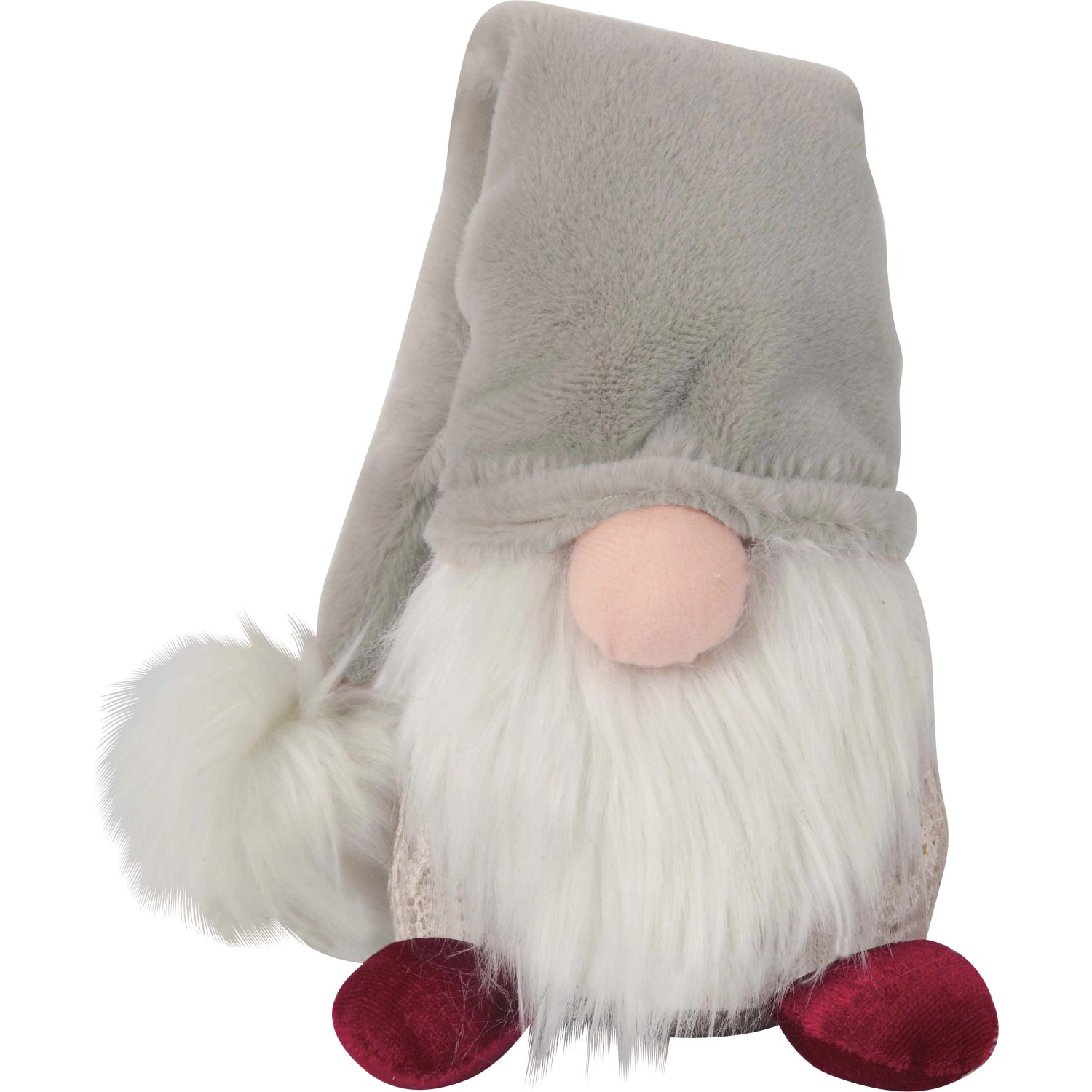 Gnomo di Natale in tessuto con cappello H 36 cm viola Gnomo di Natale in tessuto con cappello H 36 cm viola