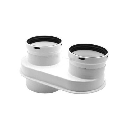 Sdoppiatore per caldaia Baxi Duo Tec Compact Ø 80 mm bianco Sdoppiatore per caldaia Baxi Duo Tec Compact Ø 80 mm bianco