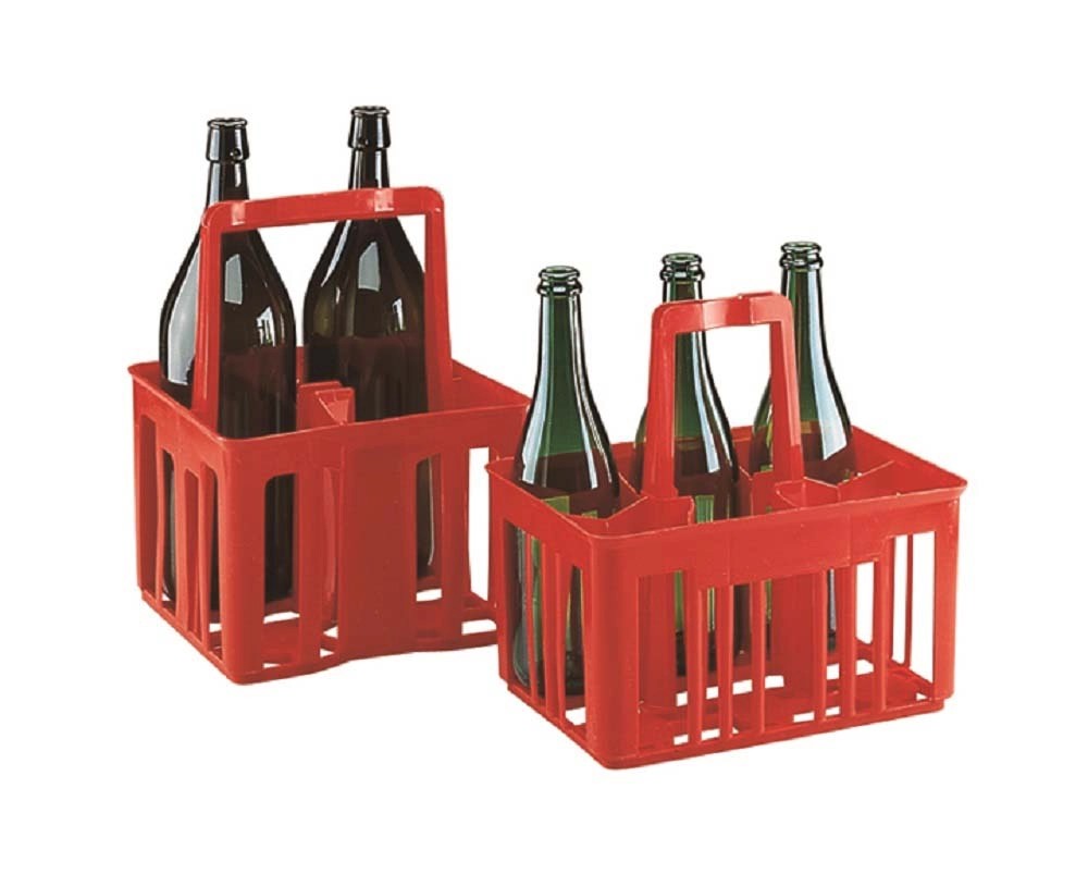 Portabottiglie vino cestello 4 posti rosso Portabottiglie vino cestello 4 posti rosso