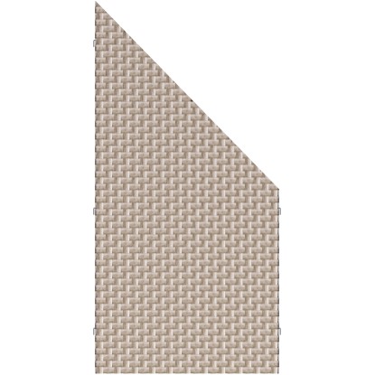 Elemento di raccordo per recinzione frangivista Weave grigio 88x178 / 88 cm Elemento di raccordo per recinzione frangivista Weave grigio 88x178 / 88 cm