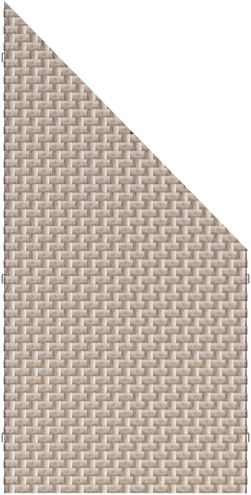 Elemento di raccordo per recinzione frangivista Weave grigio 88x178 / 88 cm Elemento di raccordo per recinzione frangivista Weave grigio 88x178 / 88 cm