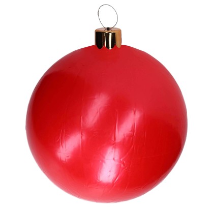 Pallina di Natale in plastica gonfiabile rossa Ø75 cm Pallina di Natale in plastica gonfiabile rossa Ø75 cm