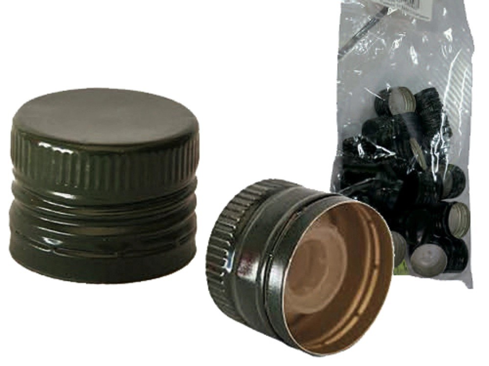 Tappi a vite con versatore diametro 31,5 mm cf 24 pezzi Tappi a vite con versatore diametro 31,5 mm cf 24 pezzi