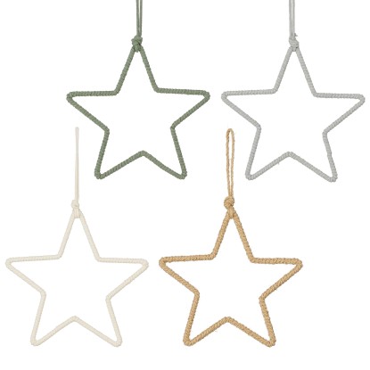 Pendaglio di Natale stella in ferro Ø 20 cm modelli assortiti Pendaglio di Natale stella in ferro Ø 20 cm modelli assortiti