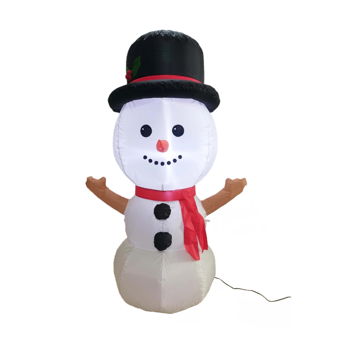 Pupazzo di neve gonfiabile LED H 120 cm Pupazzo di neve gonfiabile LED H 120 cm