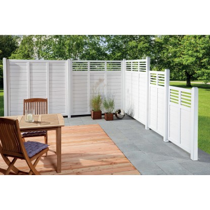 Recinzione Limone in legno cm 180 x 180 bianco Recinzione Limone in legno cm 180 x 180 bianco