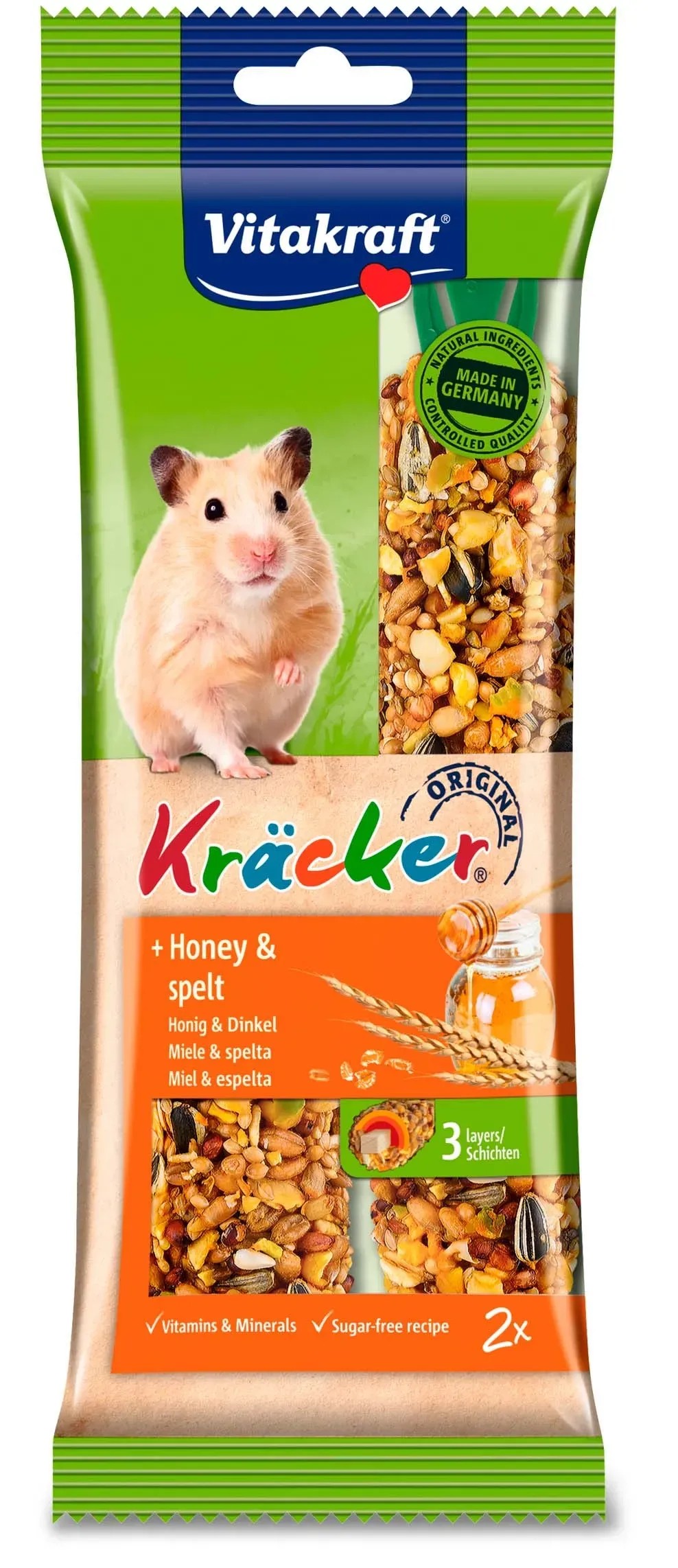 Kracker al miele per criceti 112 gr Kracker al miele per criceti 112 gr