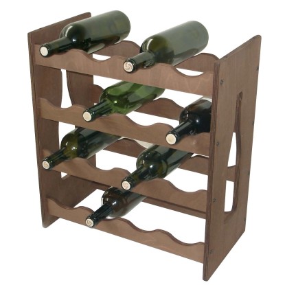 Cantinetta componibile in legno per bottiglie 16 posti Cantinetta componibile in legno per bottiglie 16 posti