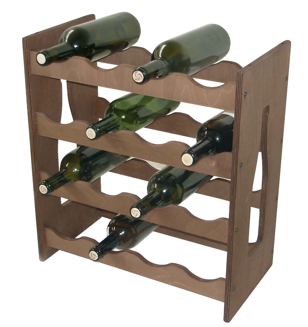 Cantinetta componibile in legno per bottiglie 16 posti Cantinetta componibile in legno per bottiglie 16 posti