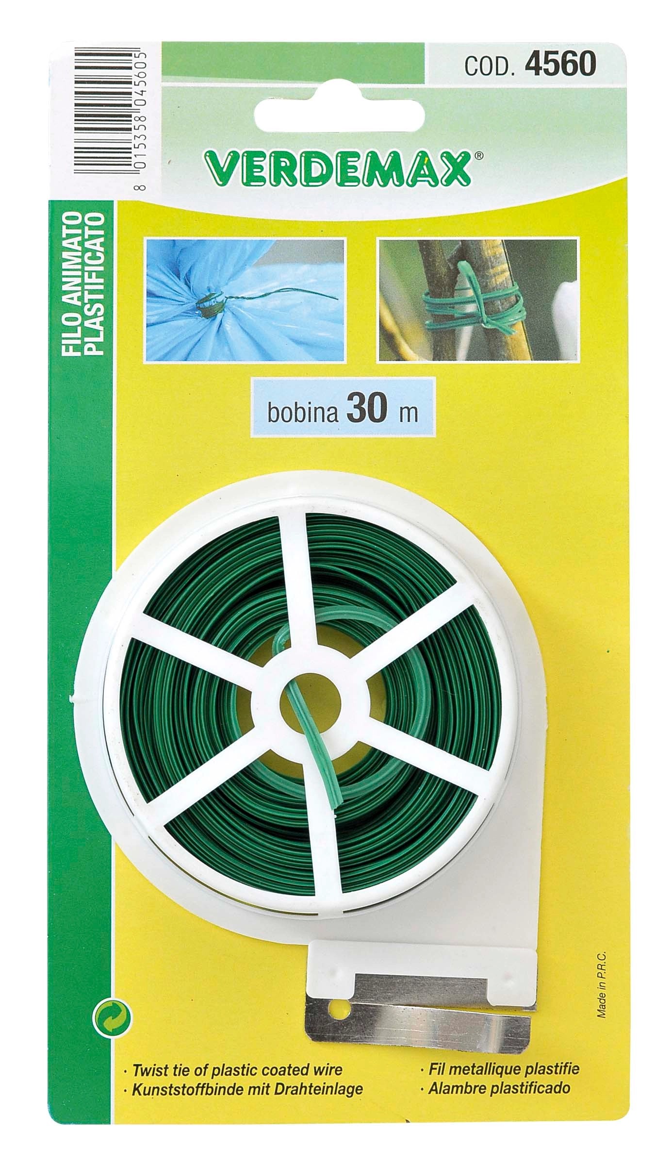 Filo animato plastificato bobina con taglio 30 m Filo animato plastificato bobina con taglio 30 m